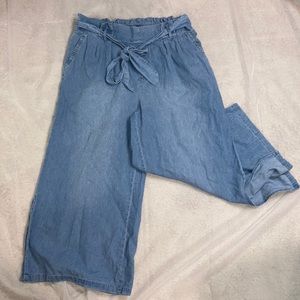 Denim Flare Pants